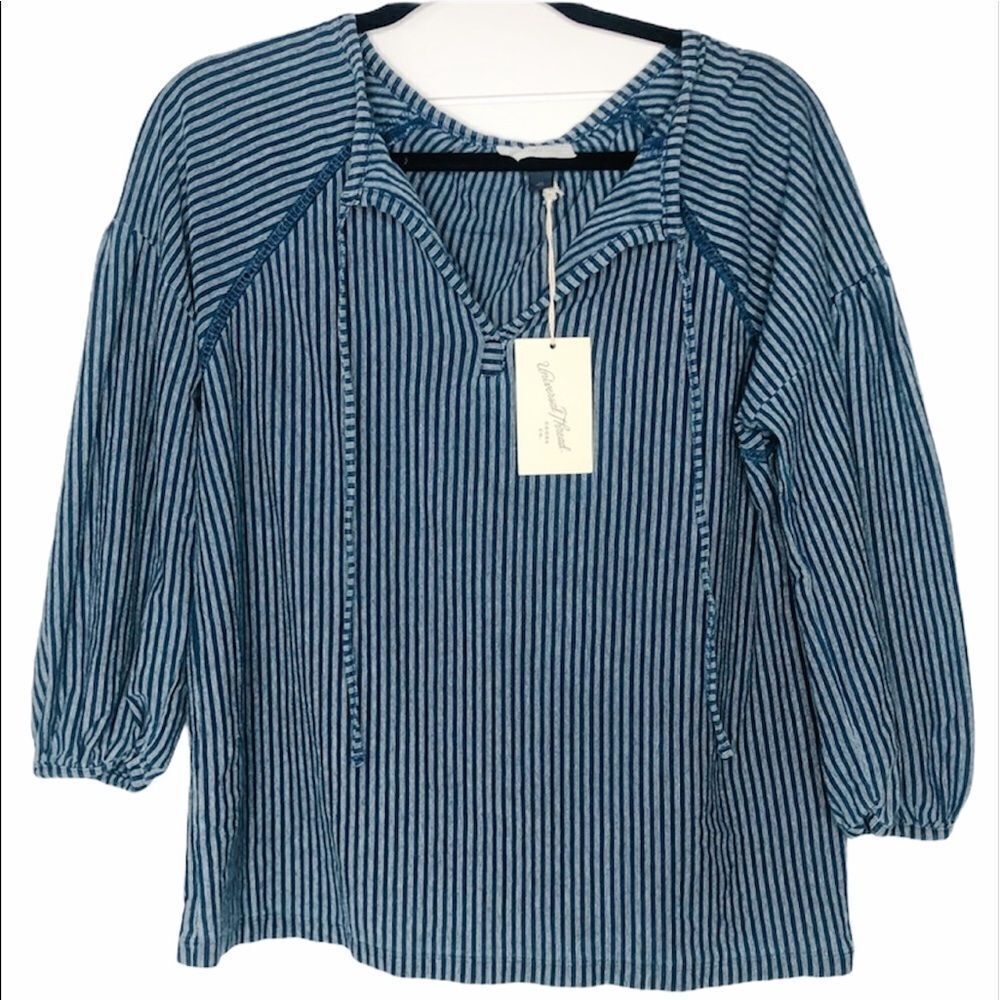 Universal Thread Striped Blouse - Picture 2 of 9